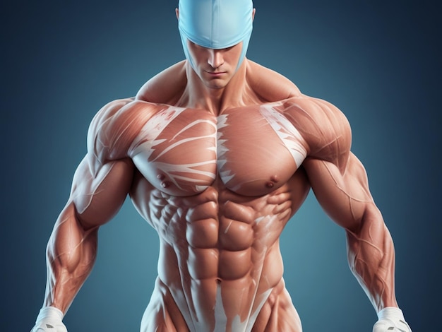 Foto corpo humano muscular