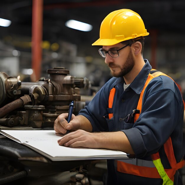 Foto la corporación de ingenieros de mantenimiento de la industria de nuestra nueva sociedad generativa de ia