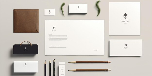 Corporate-Identity-Modell für Briefpapier