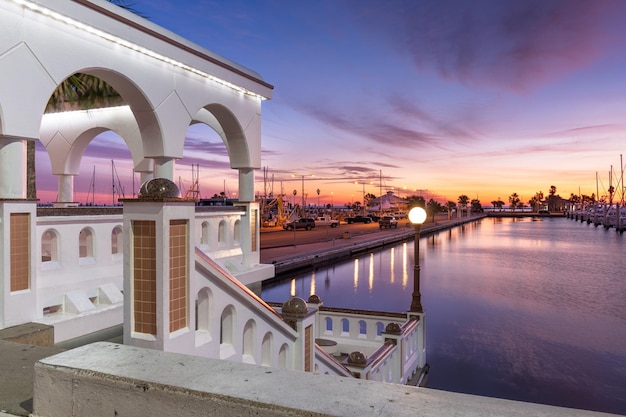 Foto corpus christi, texas, eua, no muro marítimo