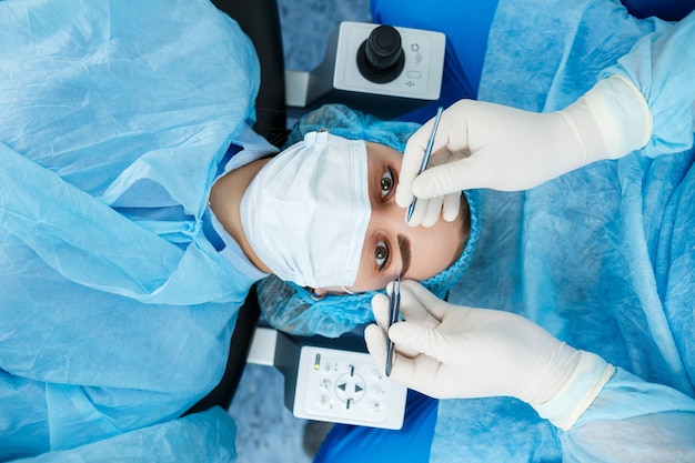 Correção da visão a laser. Tratamento do glaucoma. Tecnologias médicas para cirurgia ocular.