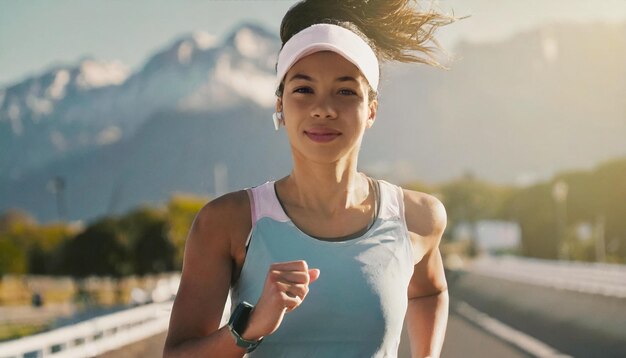 corredor compitiendo en un maratón