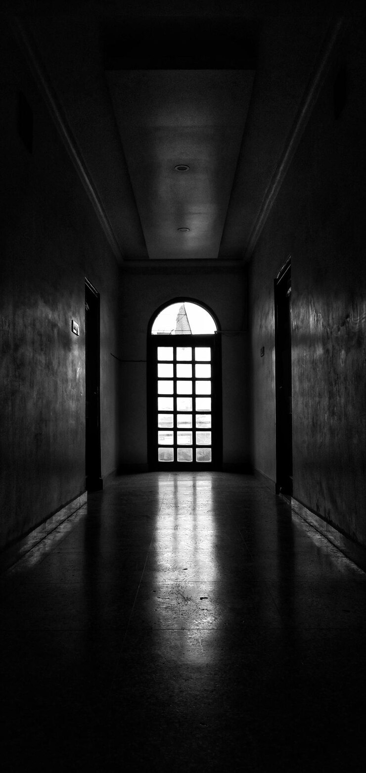 Foto corredor vazio do edifício
