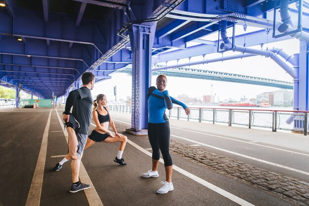 Corredores treinando em nova york