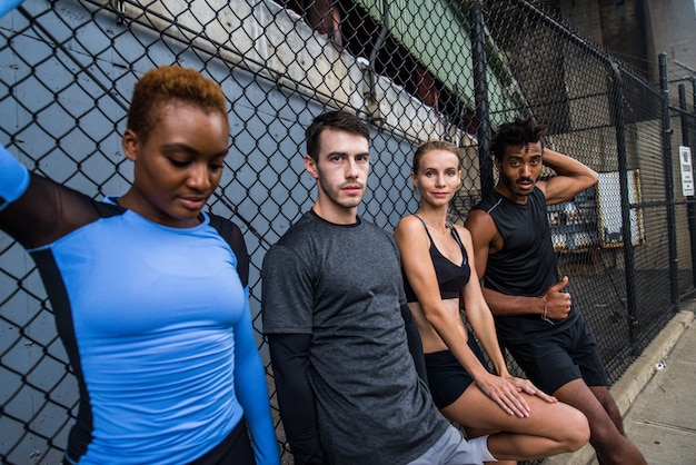 Foto corredores treinando em nova york