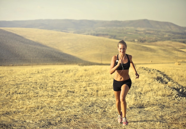 Correr en el campo