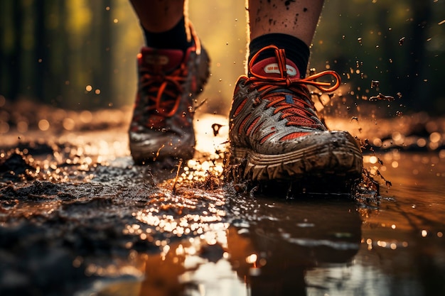 Correr en una IA generativa de zapatos