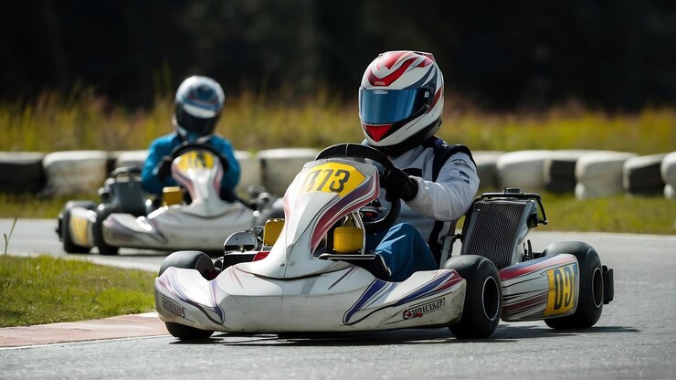 Foto corrida de campeonato de karting