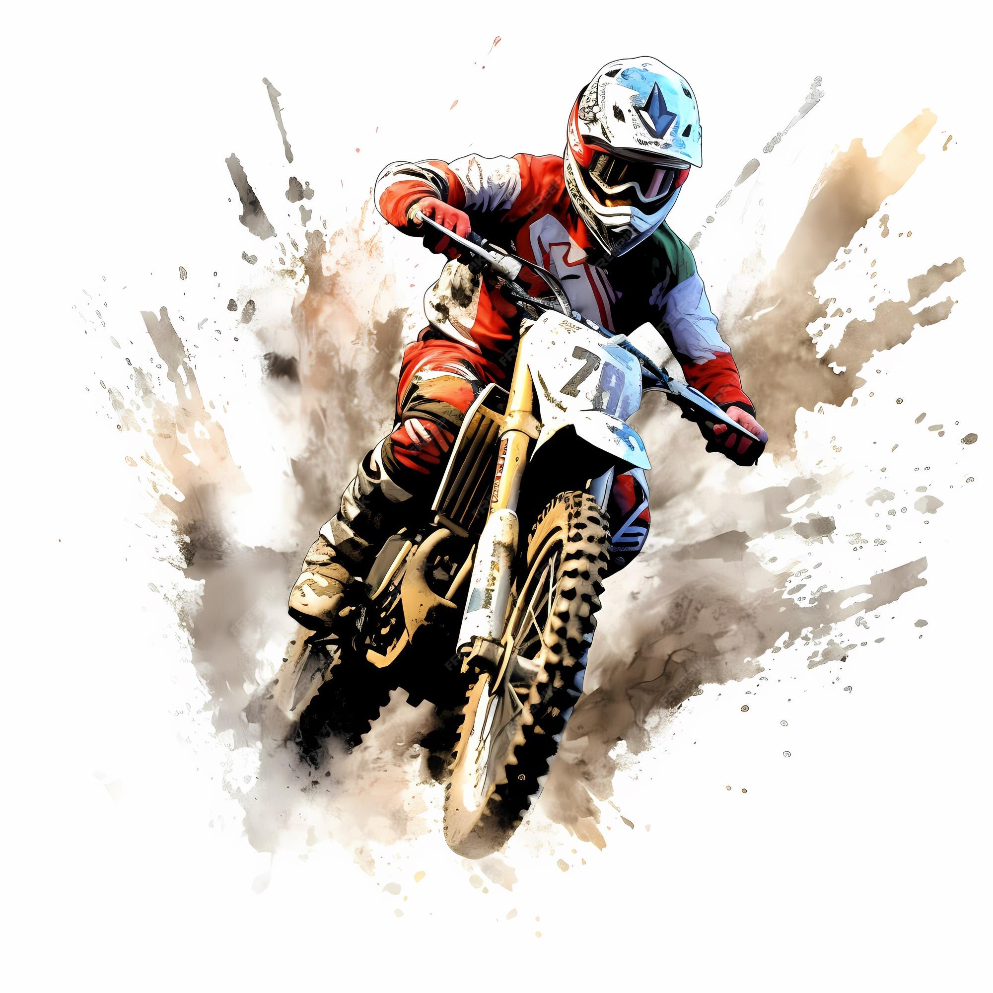 Piloto de motocross na corrida [download] - Designi