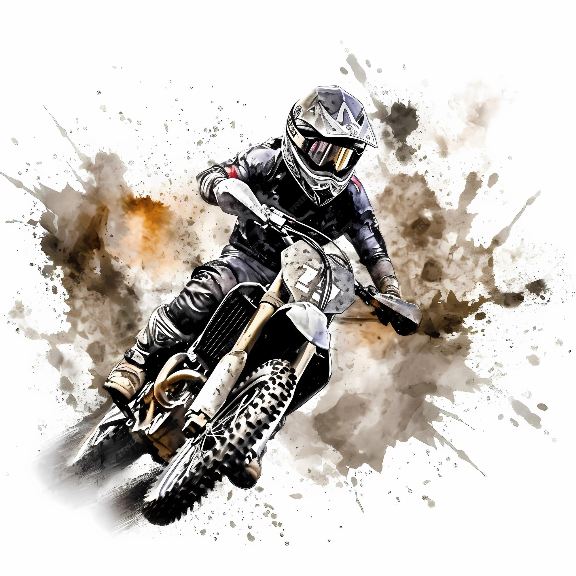 Piloto de motocross na corrida [download] - Designi