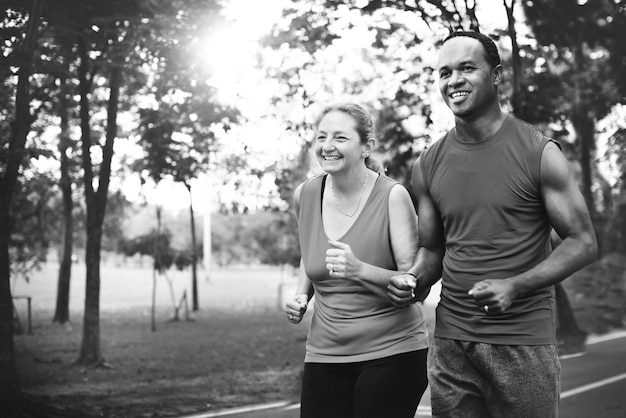 Corriendo en el parque