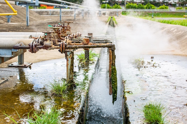 Corrosión oxidada a través de la fuga de gas de vapor del tubo de la válvula