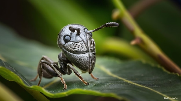 Foto cortador de folhas solitário tridentado pequeno pedreiro hoplitis tridentata