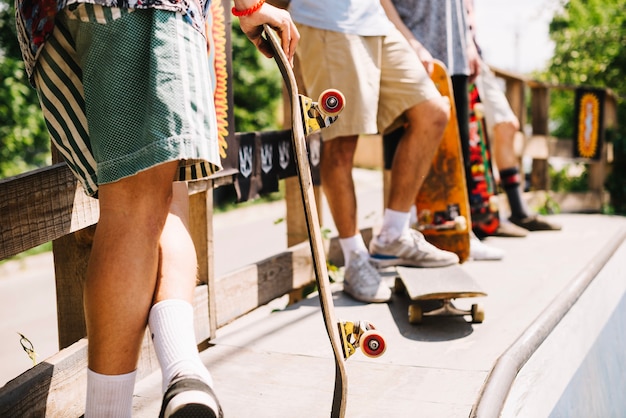 Foto cortar pessoas com skates