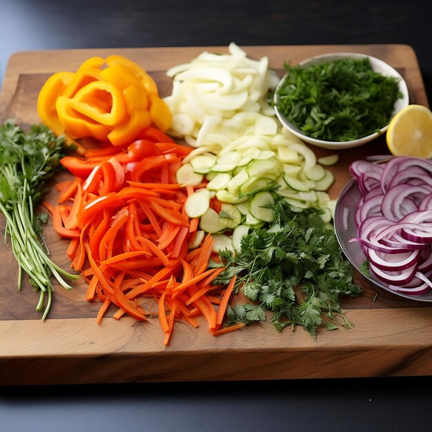 Cortar las verduras de Julienne