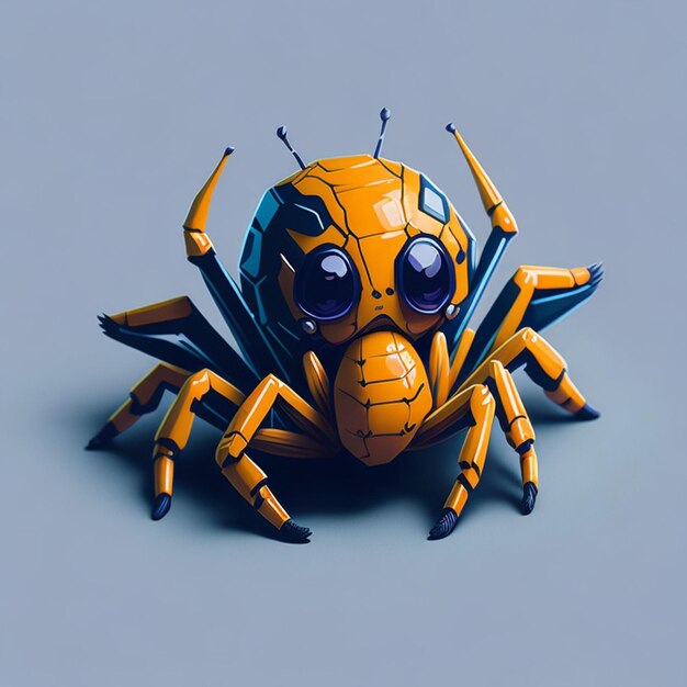 Corte o design do adesivo com tema de aranha gerado por IA