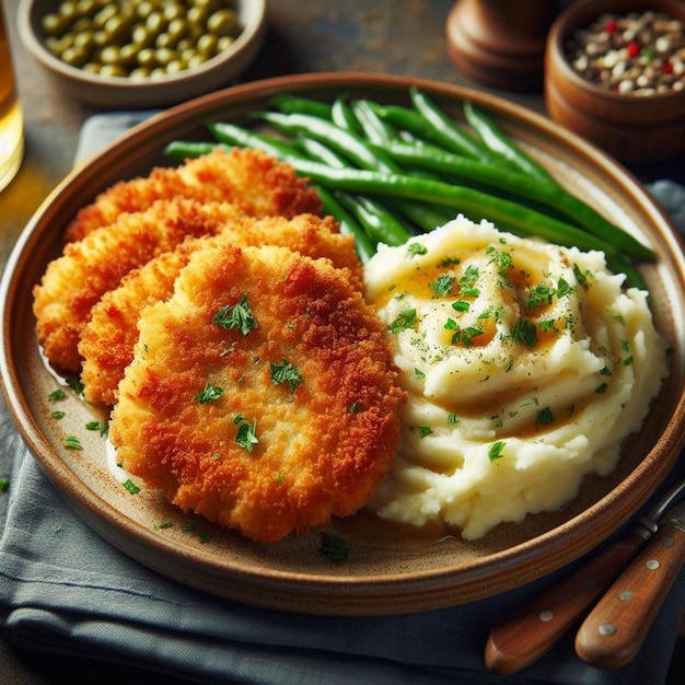 Cortillas con puré de patatas