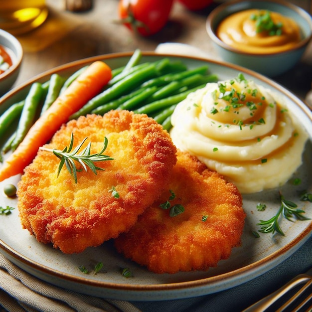 Cortillas con puré de patatas