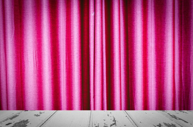 Foto cortina rosa de un teatro de teatro