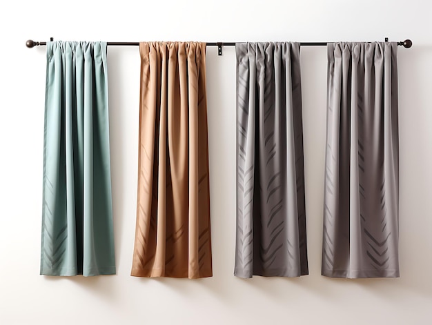 Cortinas aisladas de cortina térmica carbón gris cortinas oscuras diseño  contemporáneo concepto creativo