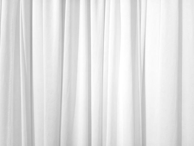Cortinas brancas suaves são simples, mas elegantes para design gráfico ou papel de parede