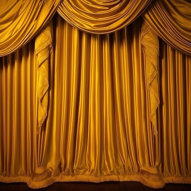cortinas elegantes no palco
