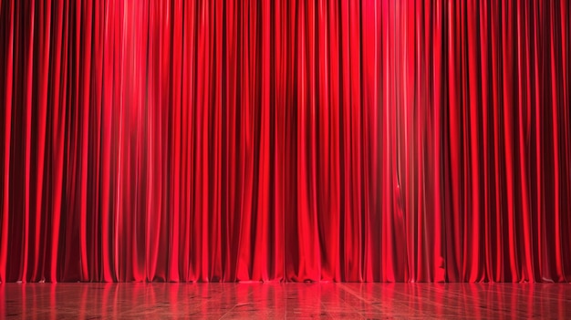 cortinas o cortinas de fondo rojo