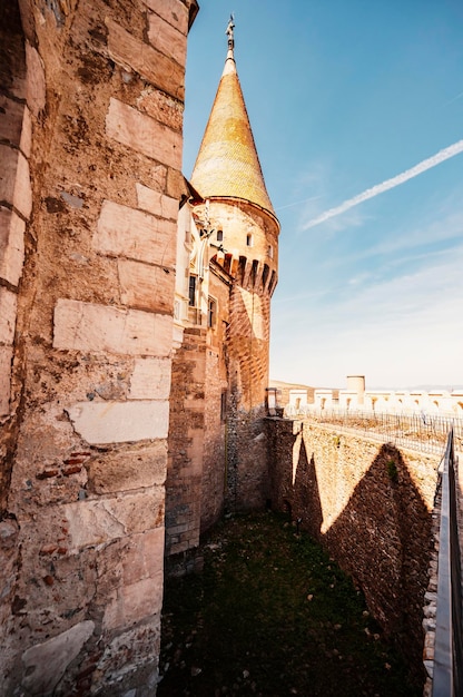 Corvin Castle mit Holzbrücke Hunedoara Hunyad Castle Siebenbürgen Rumänien Europa