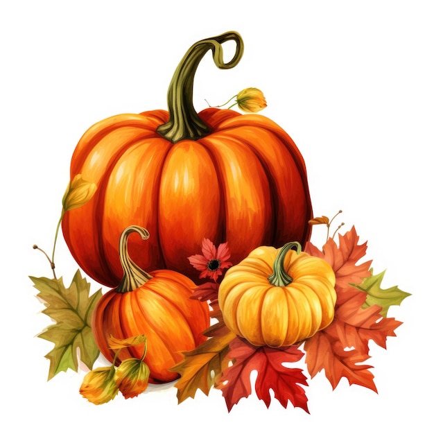 Cosecha de calabazas Vector de caída escénico Clipart y PNG