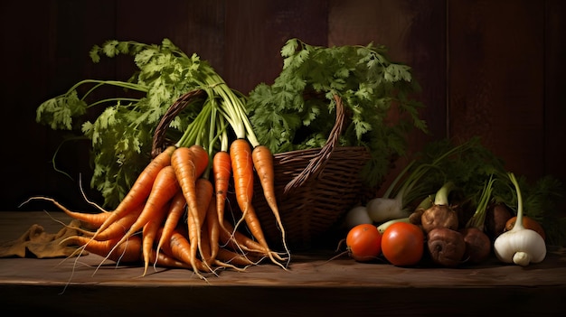 Cosecha de otoño frutas y verduras espantapájaros de jardín