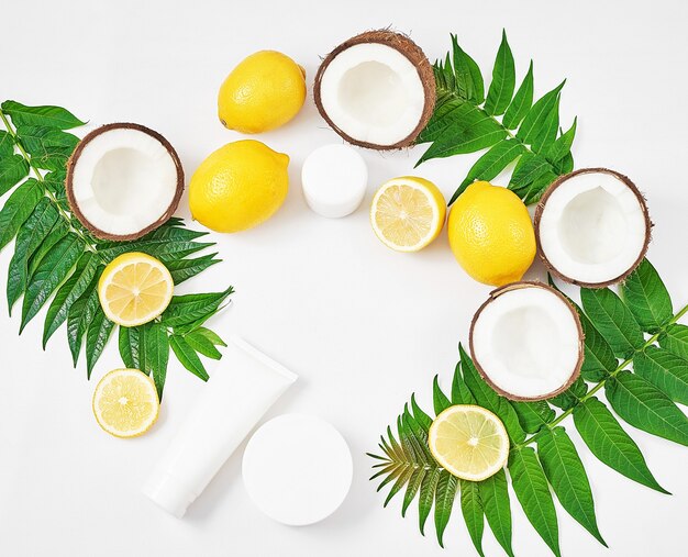 Cosmética casera ecológica natural con limón