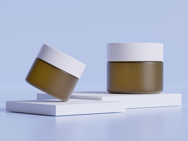 Cosmético realista con soporte para el podio