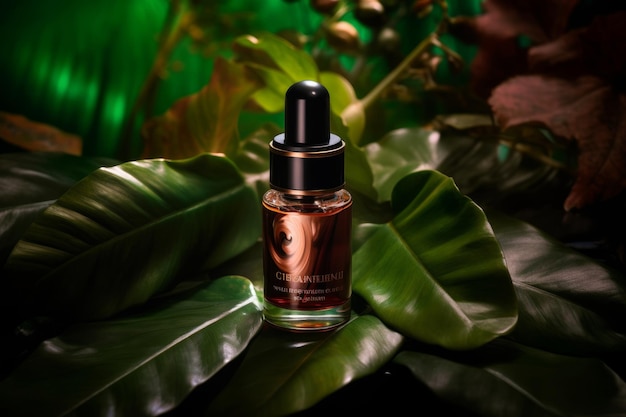 Cosméticos sunset nature serum facial generative AI