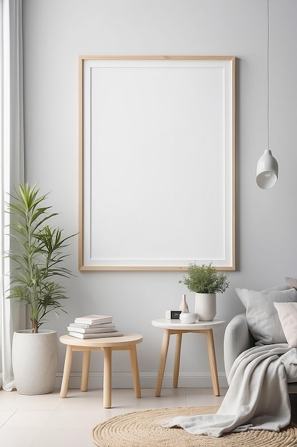 Cosmos Canvas Chromatic blank Frame Mockup mit weißem leeren Raum für die Platzierung Ihres Designs