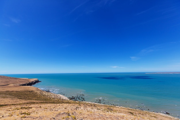 Costa atlántica patagónica en Argentina