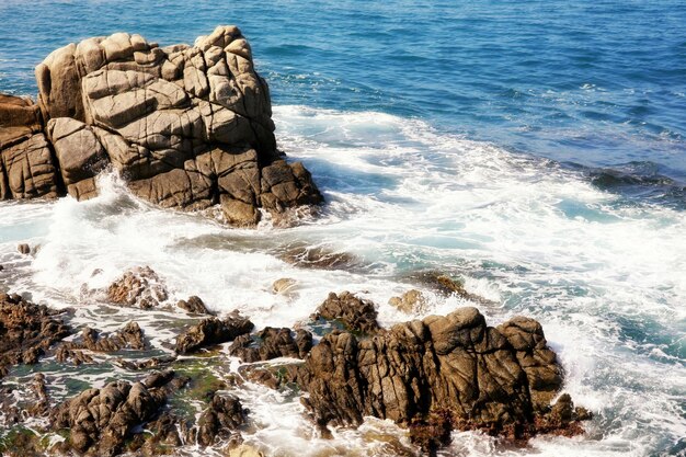 Costa Brava paisagem perto de Lloret de Mar Espanha