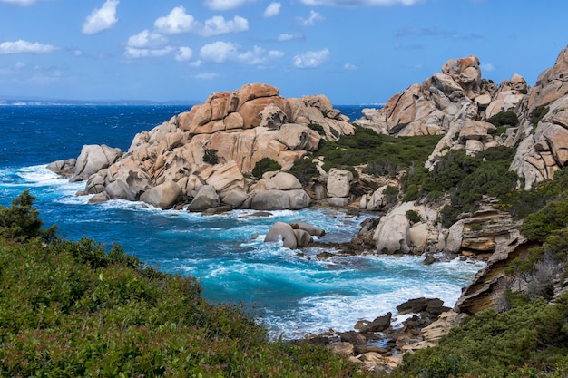 La costa de Capo Testa Sardinia