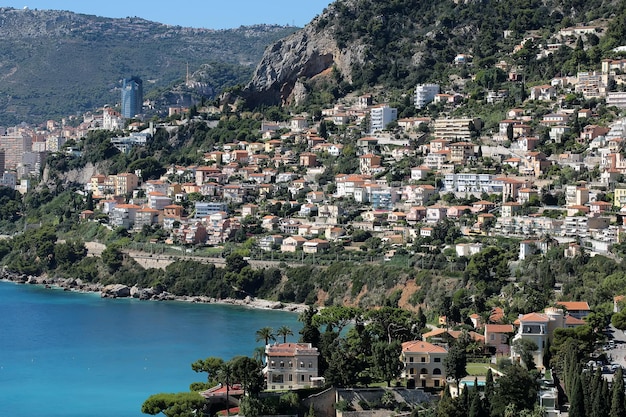 Foto costa de la ciudad de monte carlo mónaco