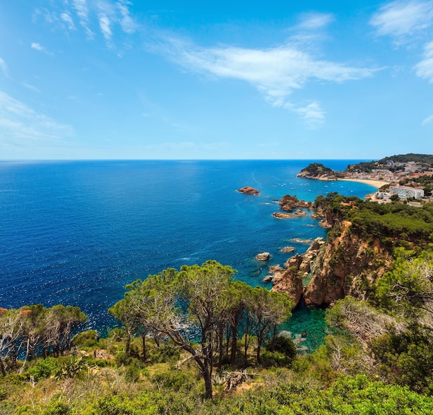 Costa de la ciudad de Tossa de Mar España