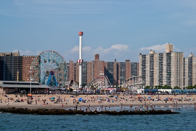 Costa da ilha de nova york eua