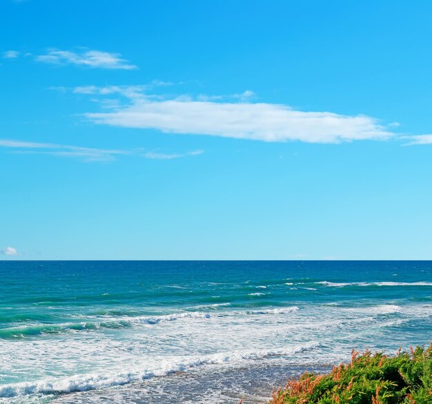 Foto costa de castelsardo coberta pelas ondas