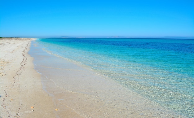 Costa de Fiume Santo em um dia claro