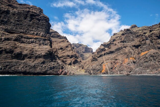 La costa de la isla de tenerife