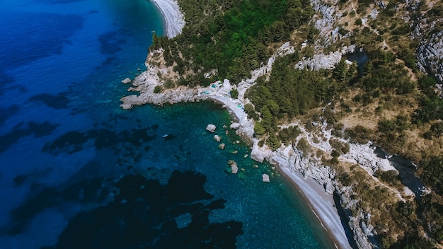 La costa de Italia es desde el aire