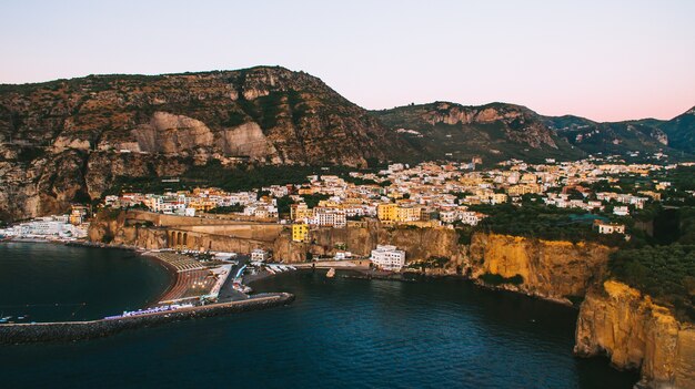 La costa de Italia es desde el aire