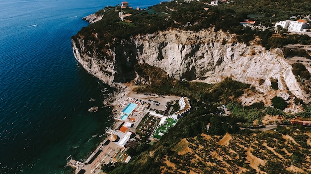 La costa de Italia es desde el aire