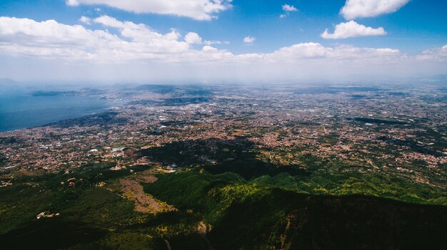 La costa de Italia es desde el aire