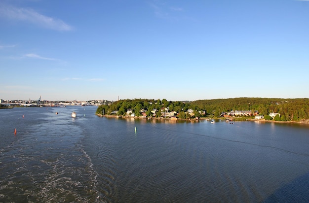 La costa del mar Báltico Finlandia