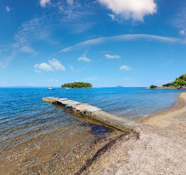 Costa del mar Egeo Sithonia Grecia