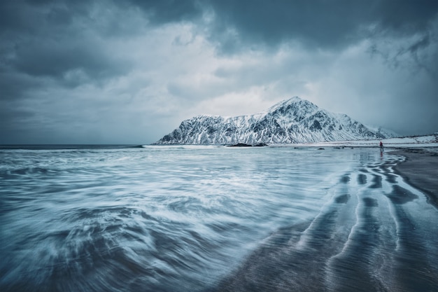 Costa del mar de Noruega